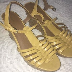 Franco Sarto Yellow Wedges